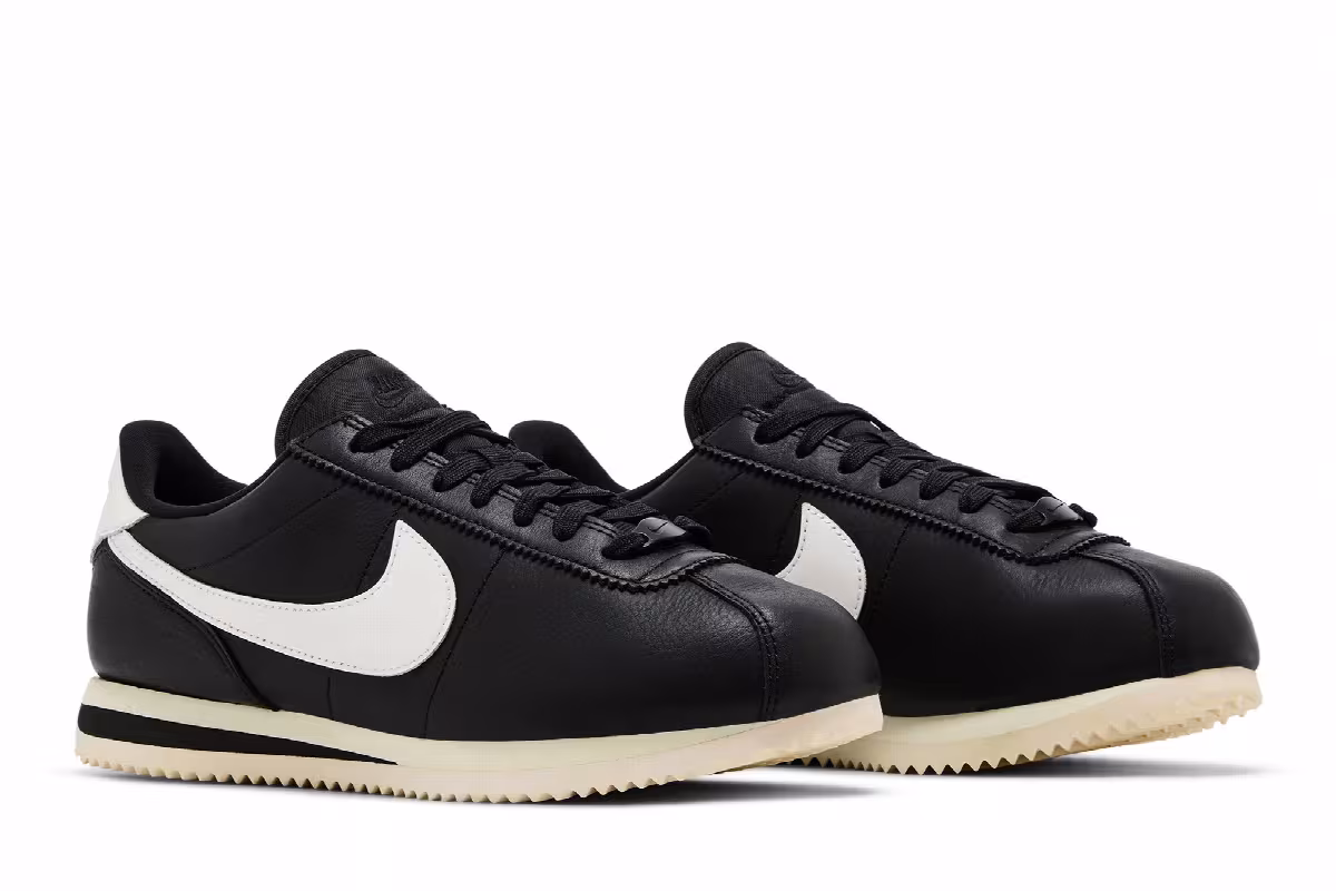 Nike Women's Cortez Black Sail, view 9
