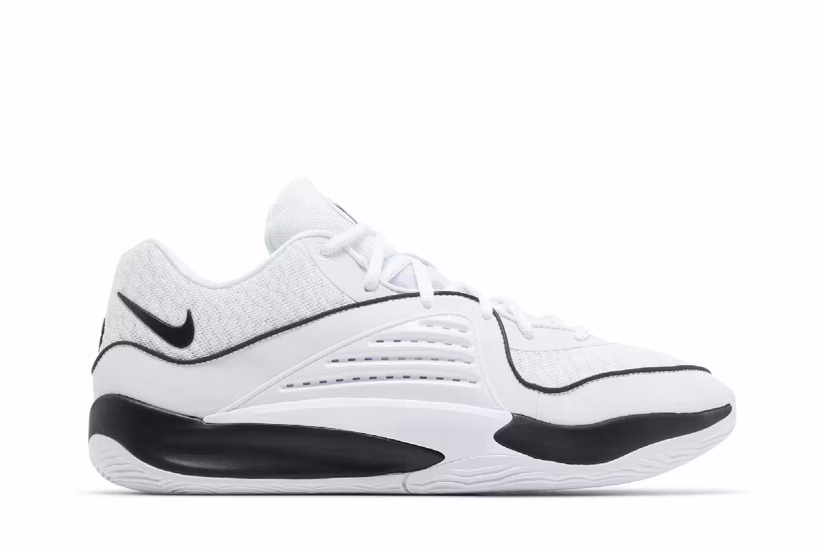 Nike KD 16 TB White Black, view 2