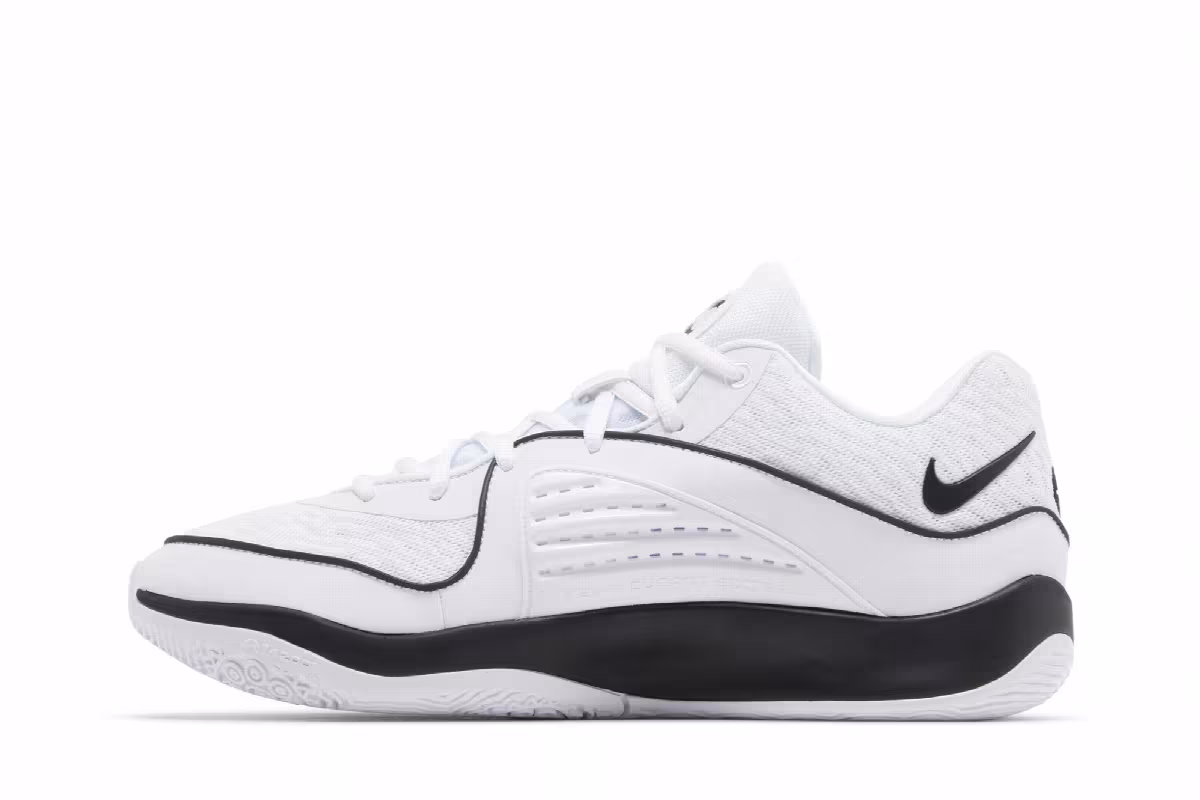 Nike KD 16 TB White Black, view 4