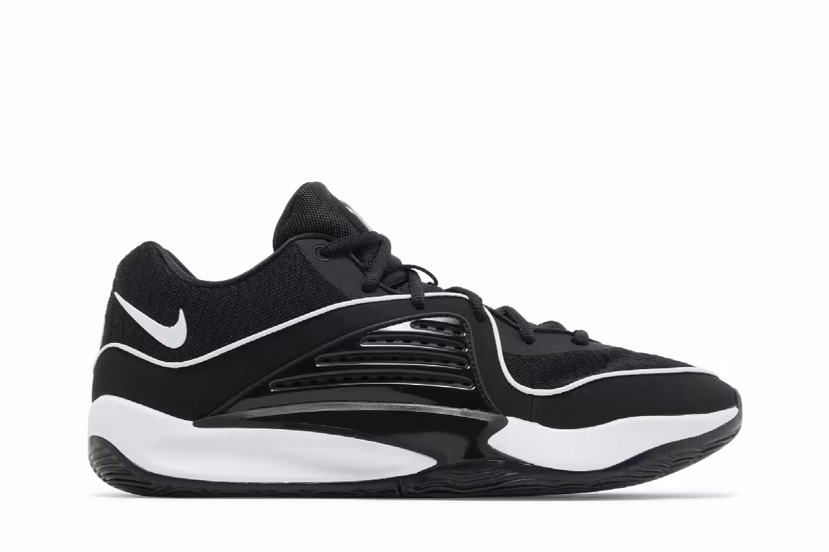 Nike KD 16 TB Black White, view 2