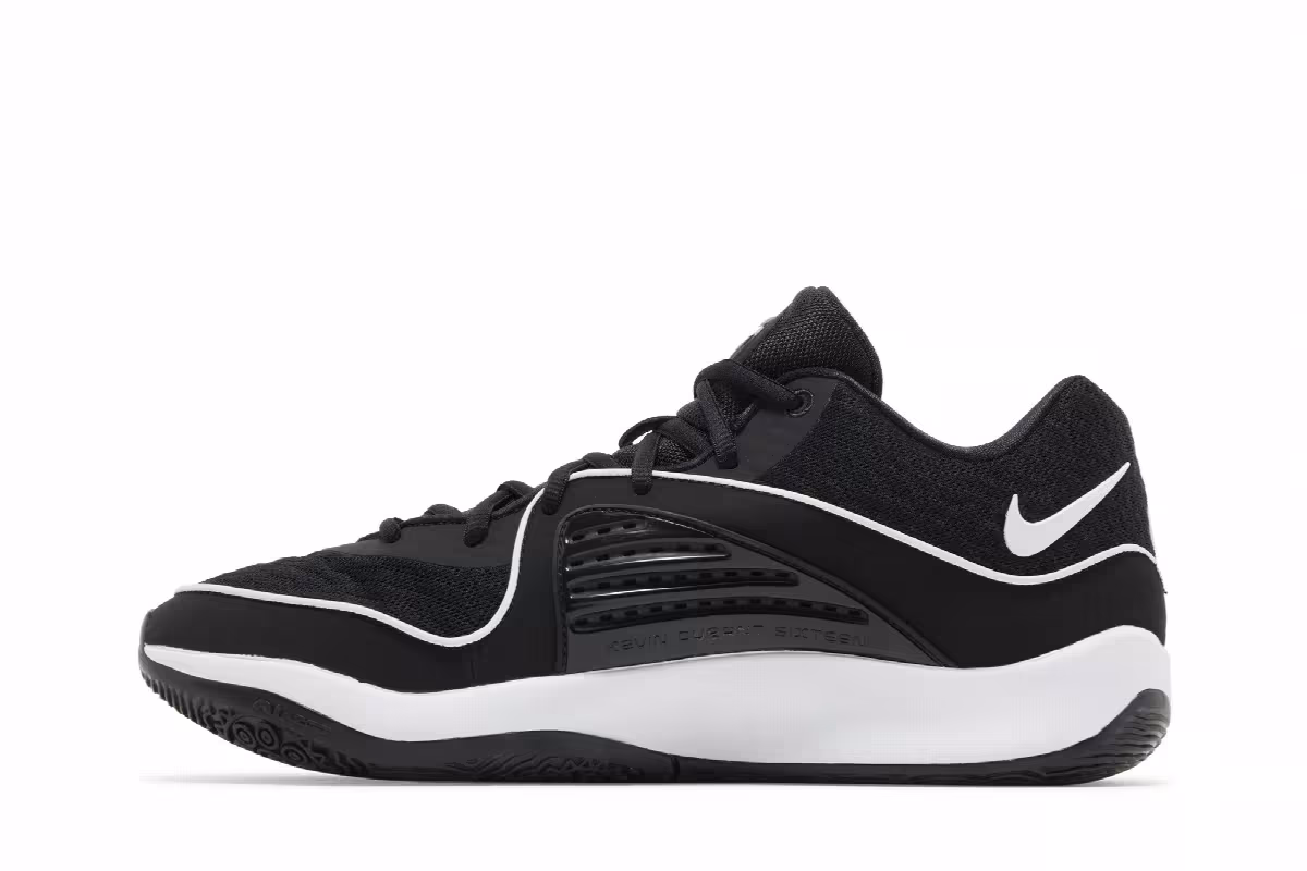 Nike KD 16 TB Black White, view 4