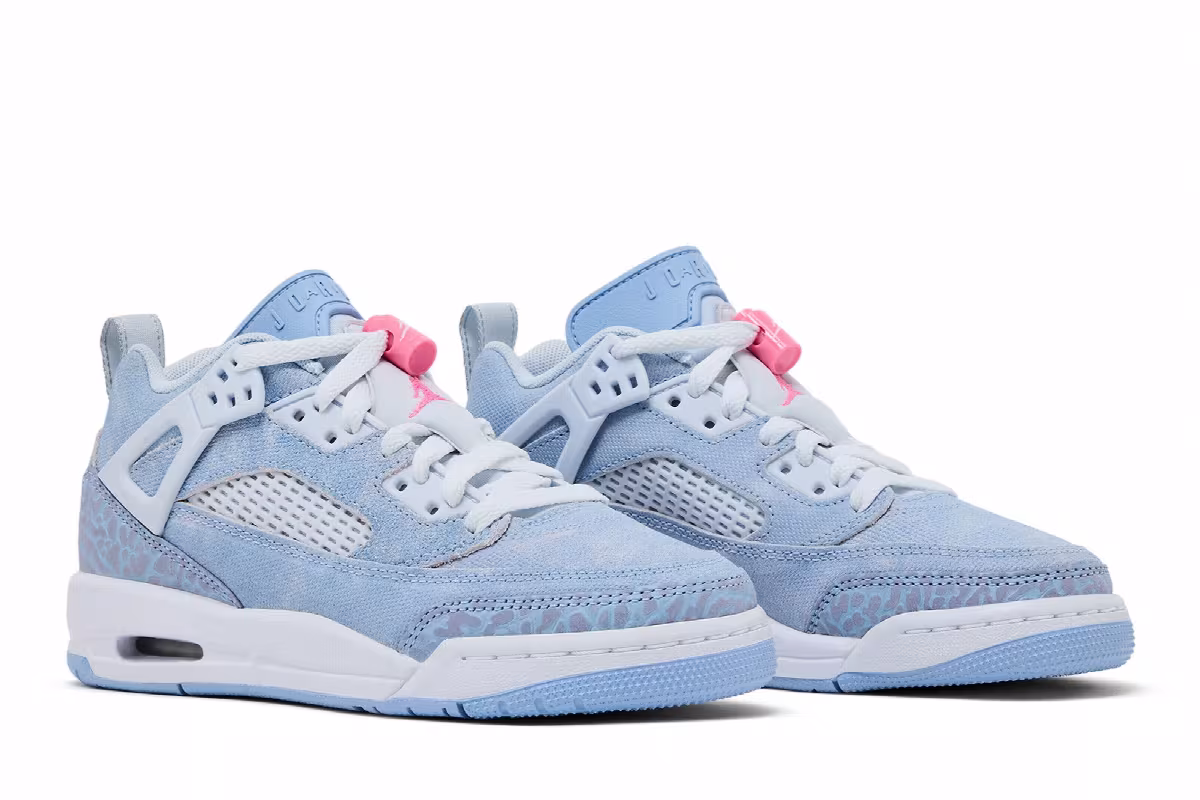 Air Jordan Spizike Low GS Cobalt Bliss Rose Glow, view 9