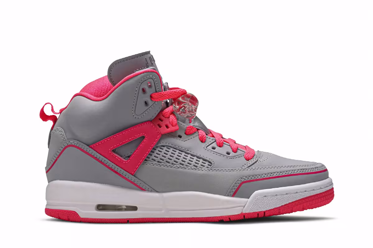 Air Jordan Spizike GS Wolf Grey Racer Pink, view 2