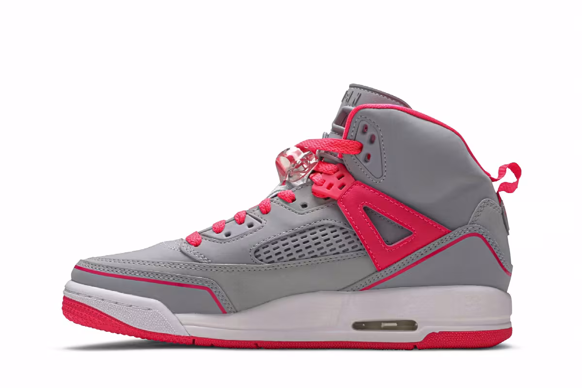 Air Jordan Spizike GS Wolf Grey Racer Pink, view 4