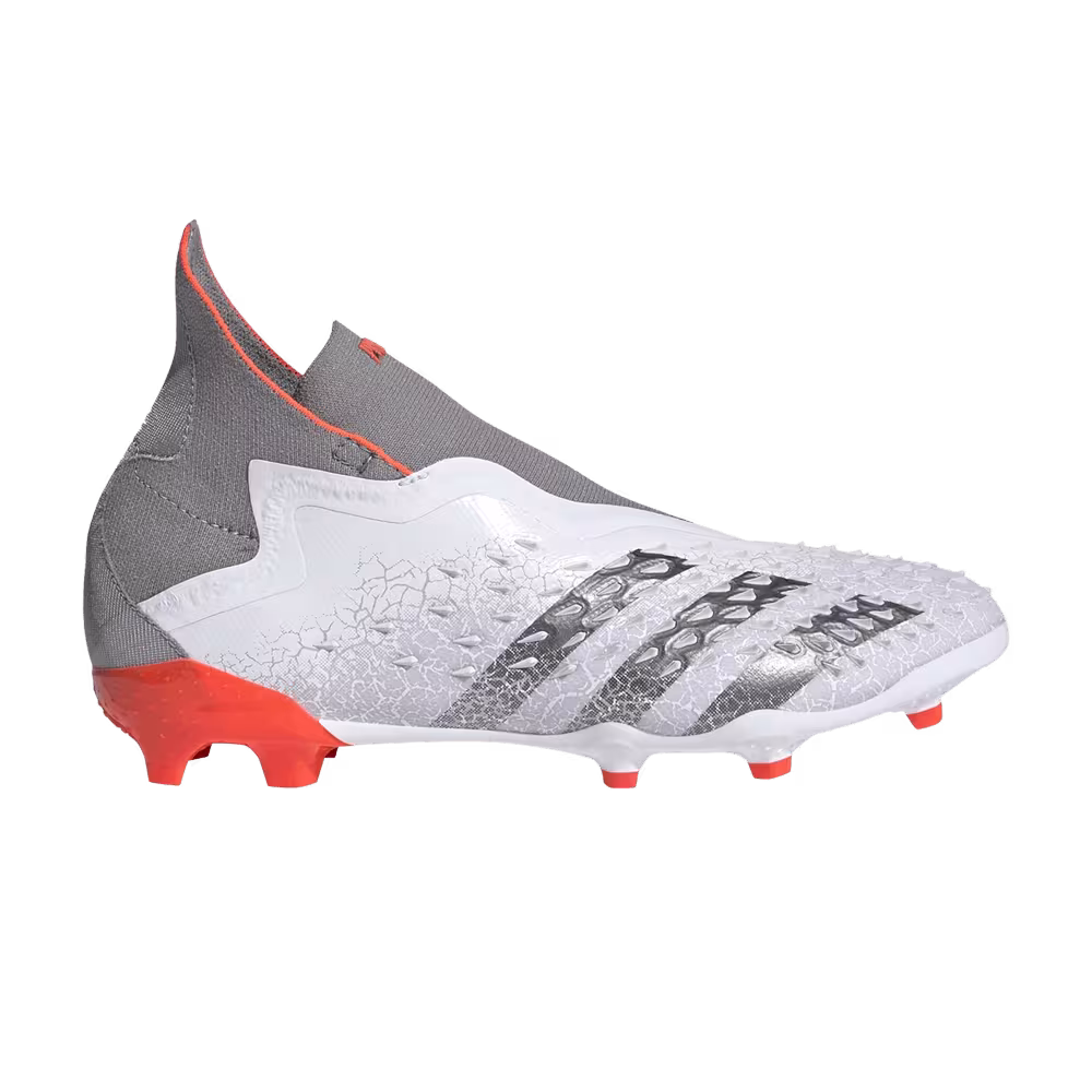 Adidas Predator Freak+ FG J Demonskin - White Solar Red