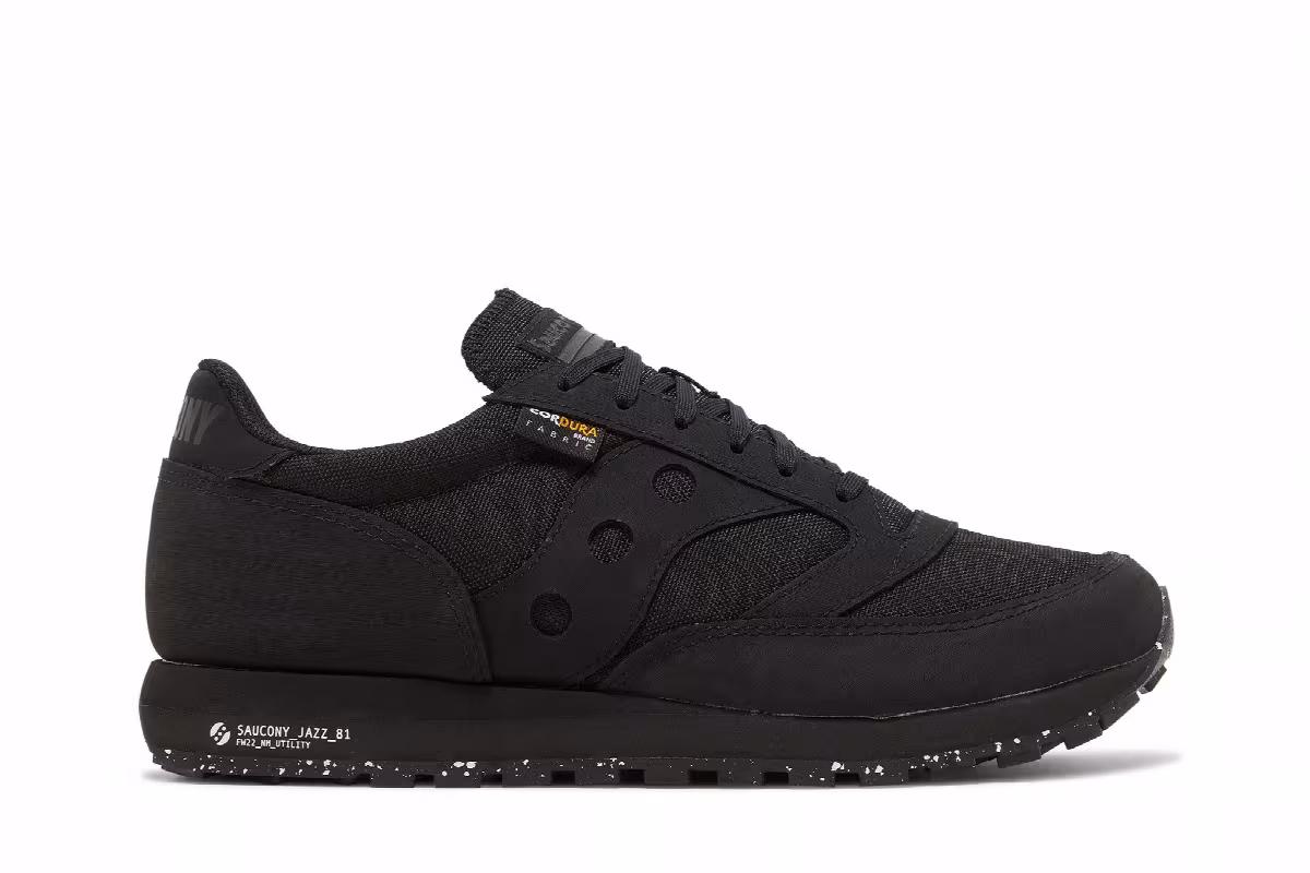 Saucony Jazz 81 Utilitarian Cordura Triple Black, view 2