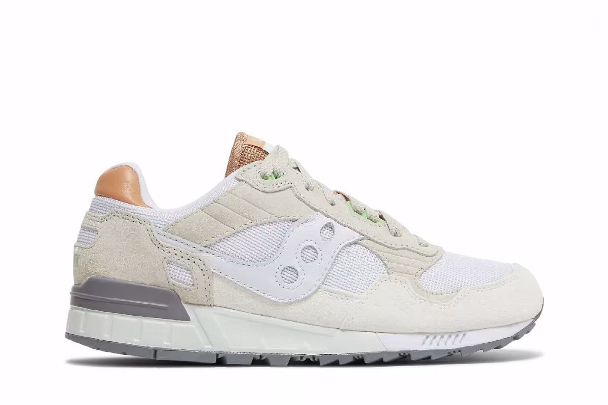 Saucony Shadow 5000 White Light Grey, view 2