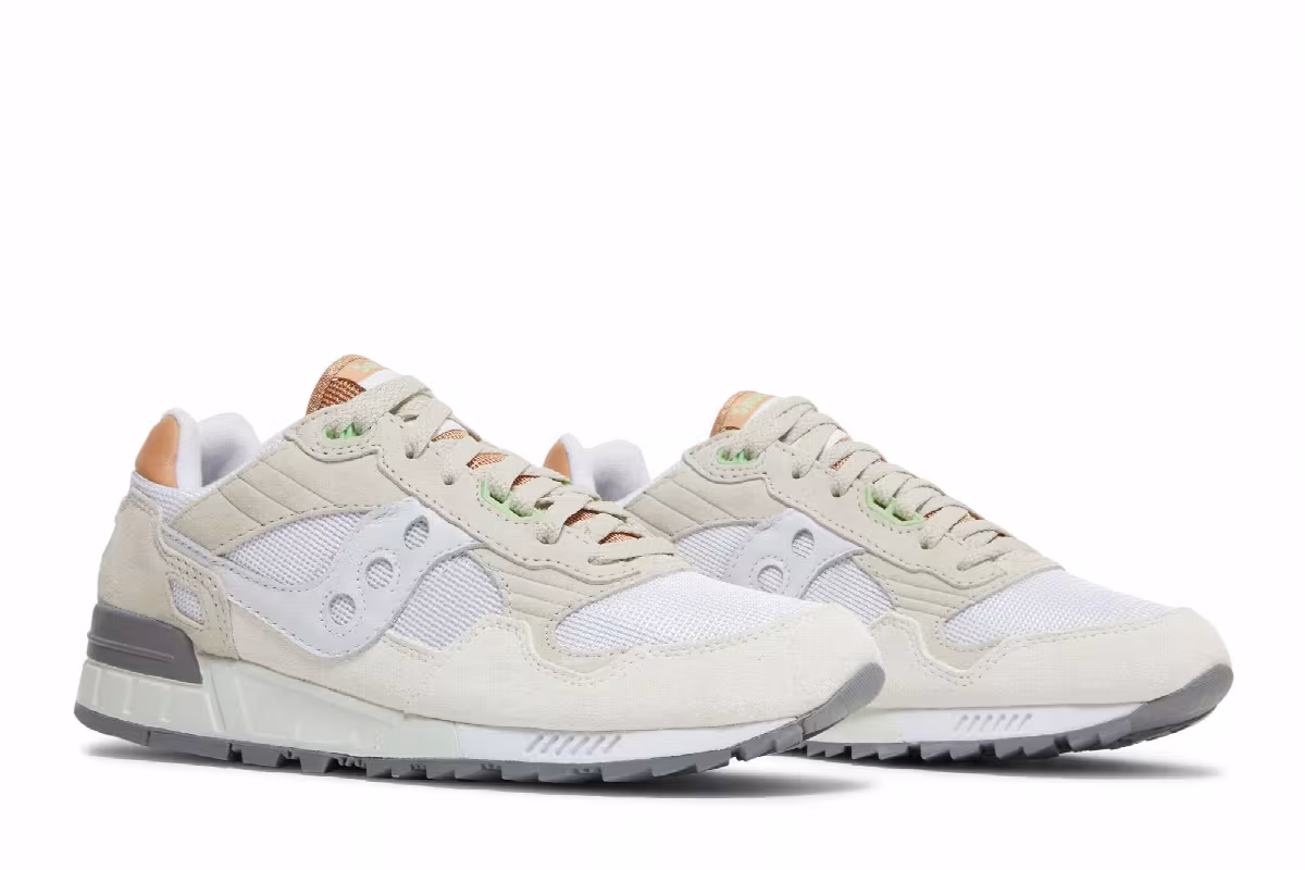 Saucony Shadow 5000 White Light Grey, view 9