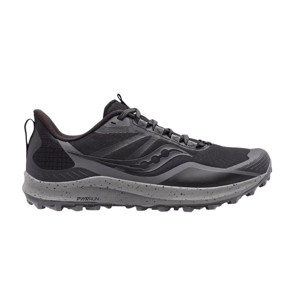 Saucony Peregrine 12 Wide Black Charcoal