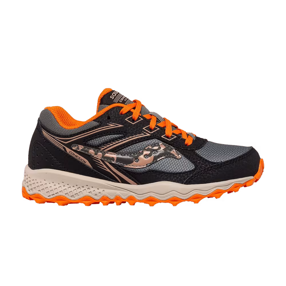 Saucony Cohesion TR14 Lace Big Kid Black Orange Camo