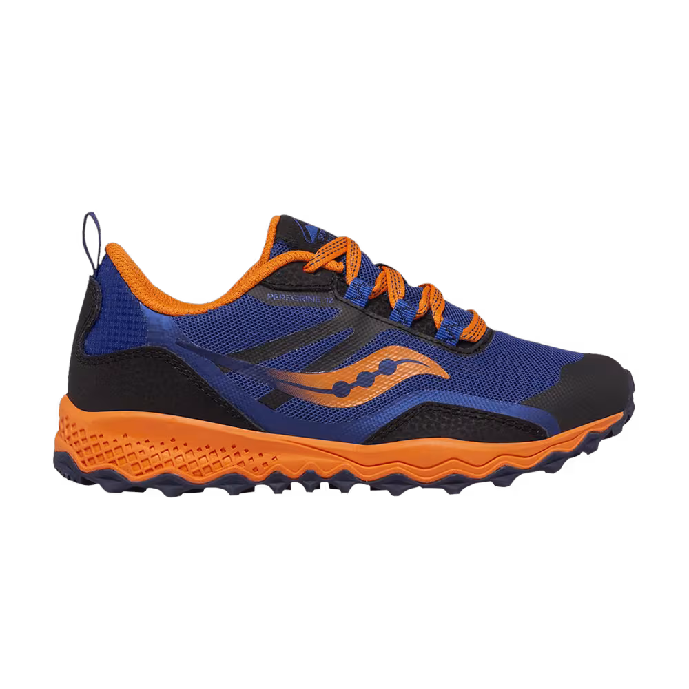Saucony Peregrine 12 Shield Big Kid Navy Orange
