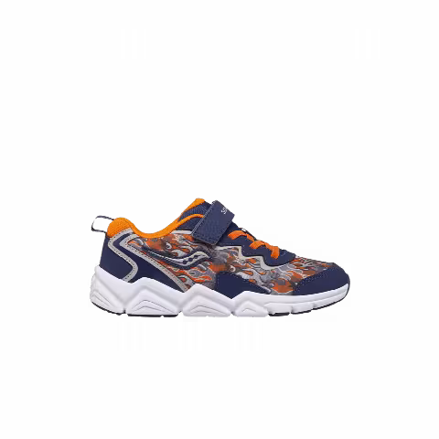 Saucony Flash A/C 3.0 Big Kid 'Navy Flames'