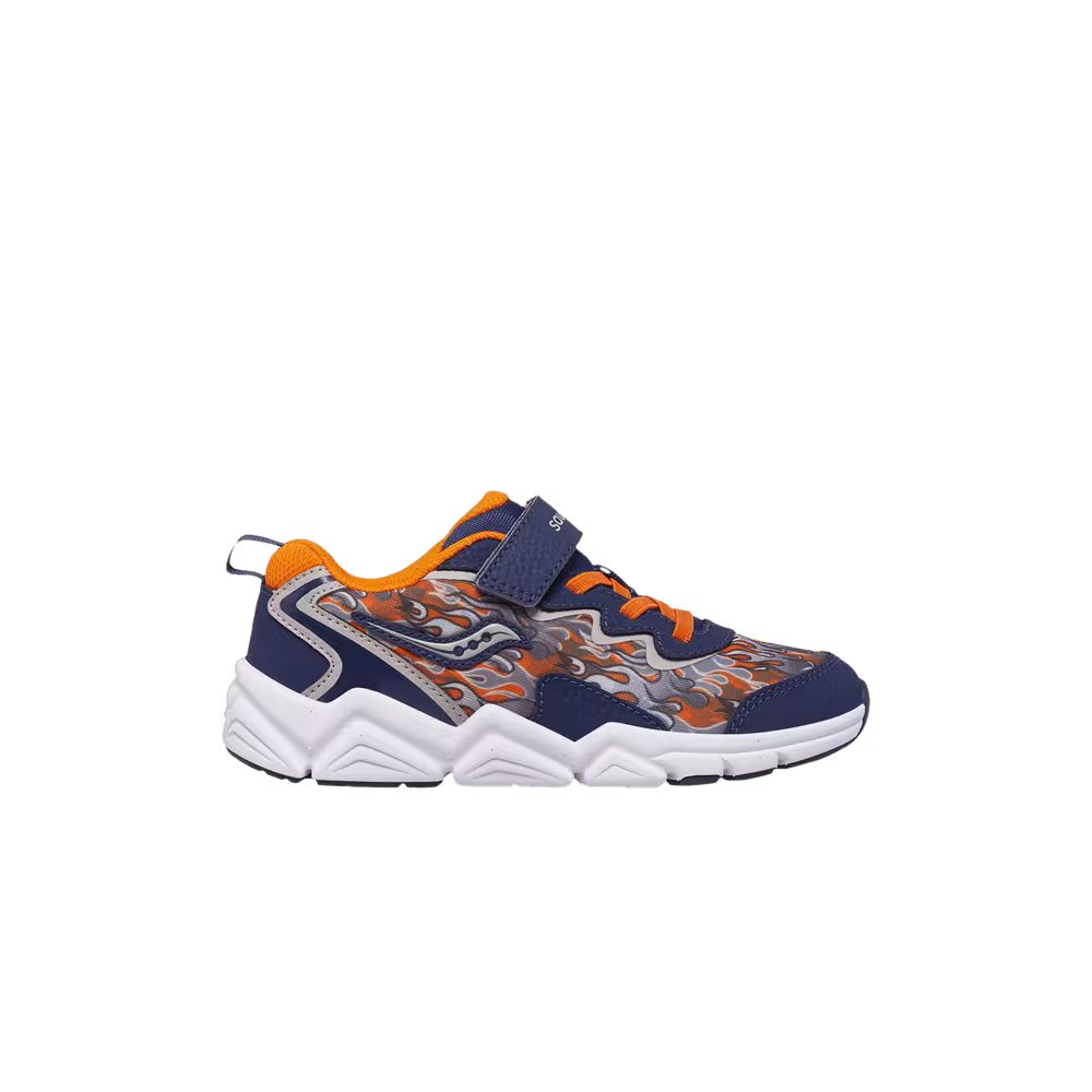 Saucony Flash A/C 3.0 Big Kid Navy Flames