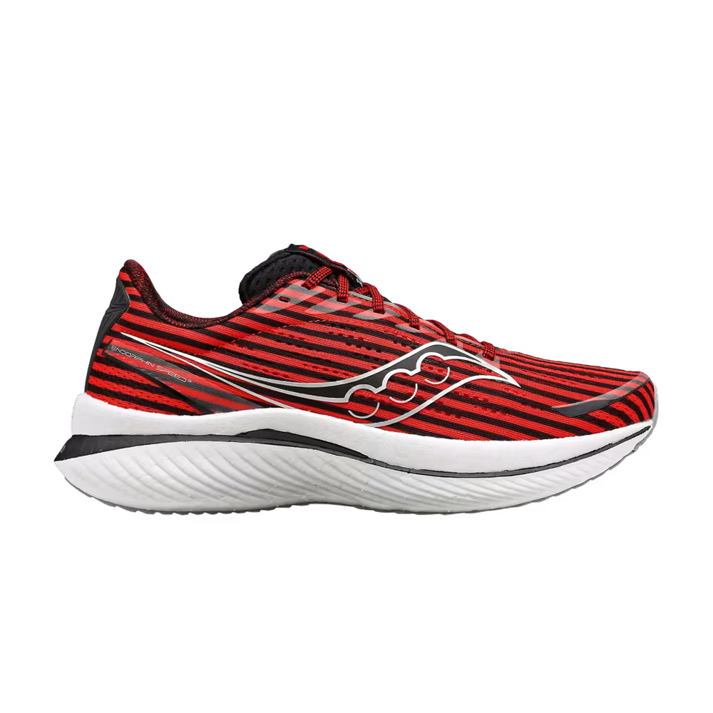 Black Men Run x Saucony Endorphin Speed 3 Black Red Stripes