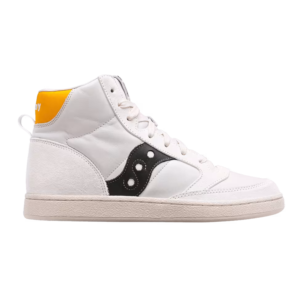 Saucony Jazz Court High Premium White Yellow Black