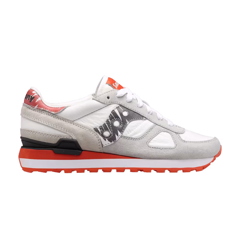 Saucony Shadow Original White Orange Squiggle