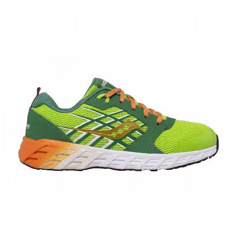 Saucony Wind 2.0 Lace Big Kid 'Green Orange'