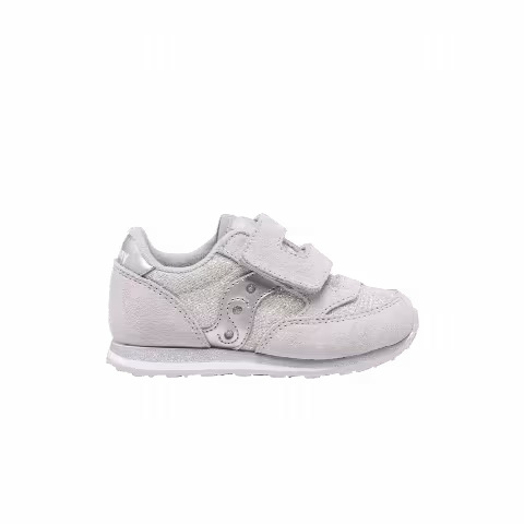 Saucony Jazz Hook & Loop Big Kid 'Silver Metallic'