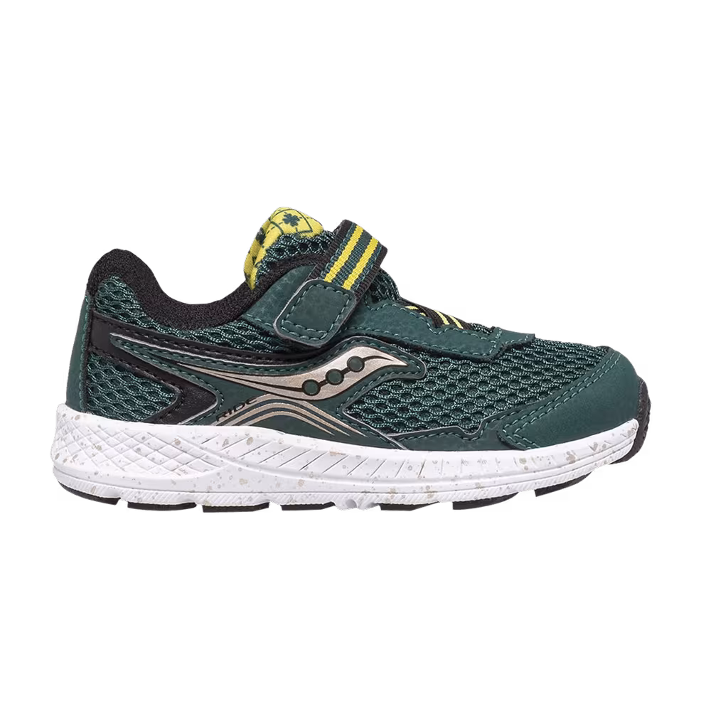 Saucony Ride 10 Big Kid Green Gold Black