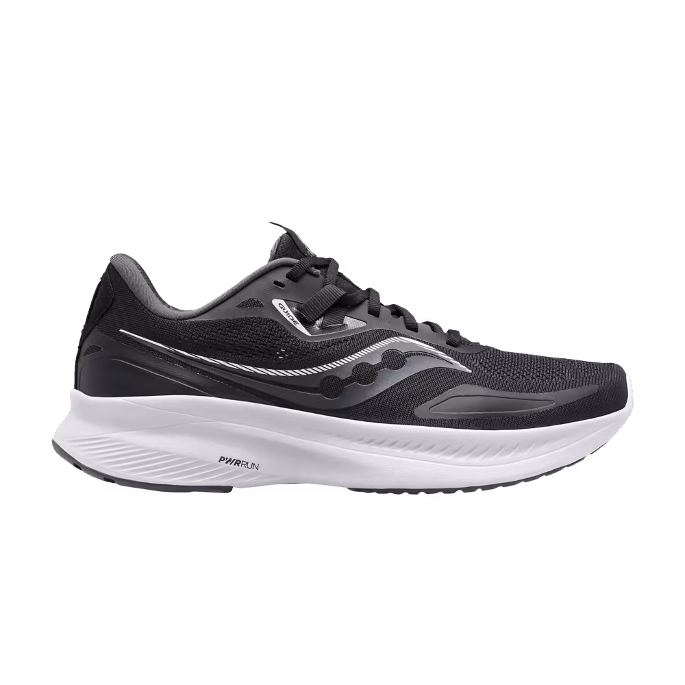 Saucony Women's Guide 15 Wide Black White