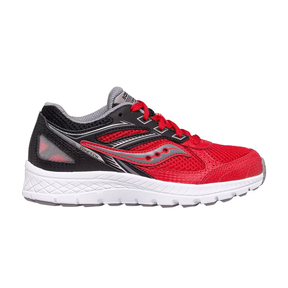 Saucony Cohesion 14 Lace Big Kid Red Black