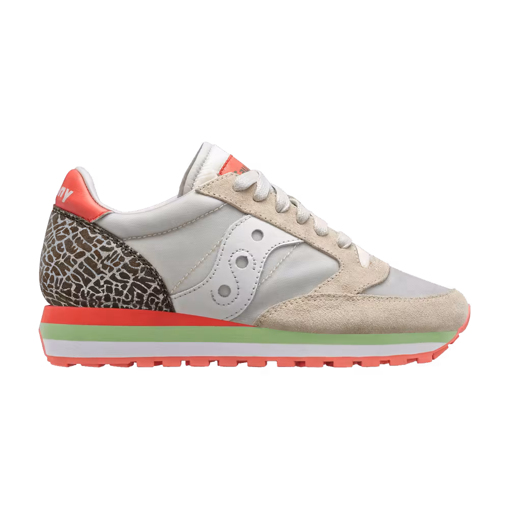 Saucony Women's Jazz Triple Beige Orange Safari