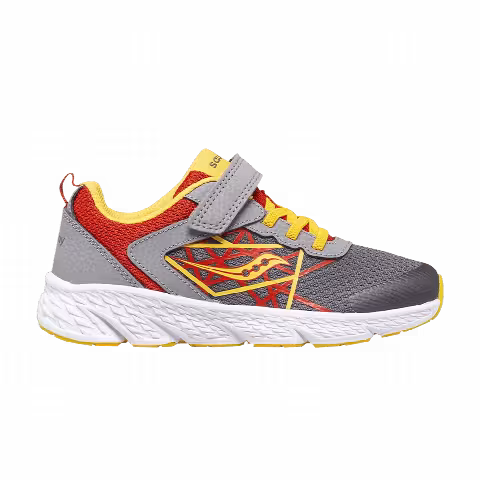 Saucony Wind A/C Big Kid 'Grey Red Yellow'