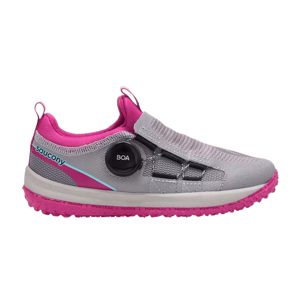 Saucony Switchback 2.0 Big Kid Grey Magenta