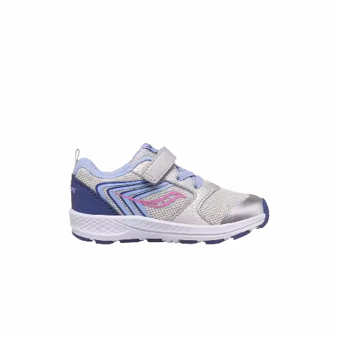 Saucony Wind FST Little Kid 'Silver Blue Pink'