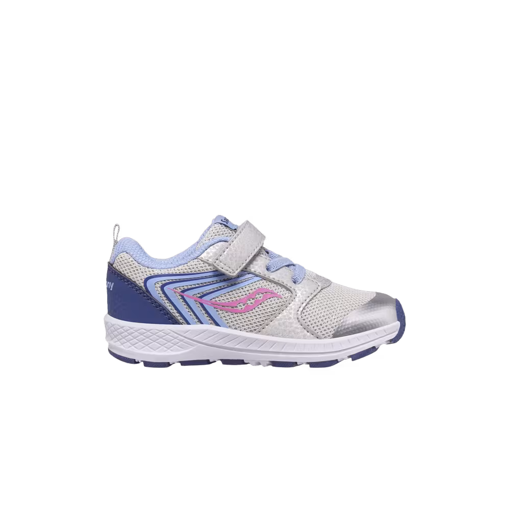 Saucony Wind FST Little Kid Silver Blue Pink