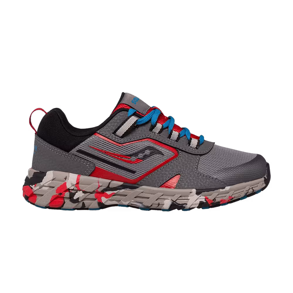 Saucony Wind 2.0 Big Kid Grey Red Camo