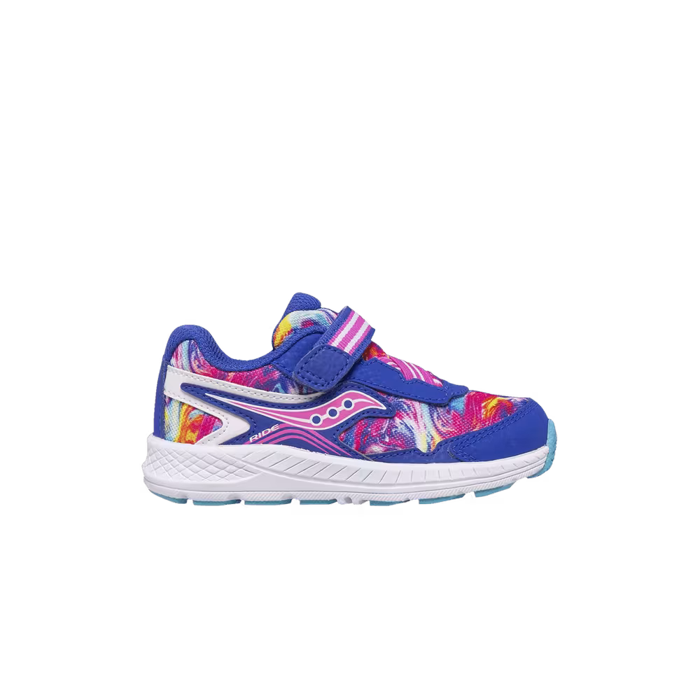 Saucony Ride 10 Little Kid Blue Swirl