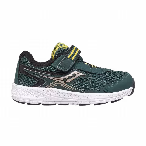 Saucony Ride 10 Little Kid 'Green Gold Black'