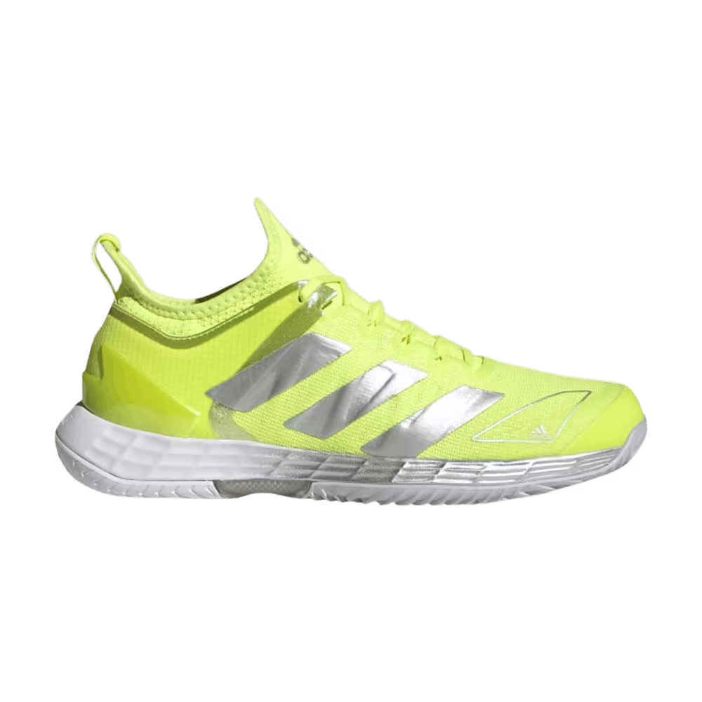 Adidas Women's Adizero Ubersonic 4 Solar Yellow Silver Metallic