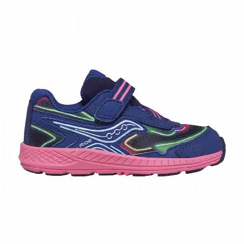 Saucony Ride 10 Big Kid 'Neon Blue Pink'