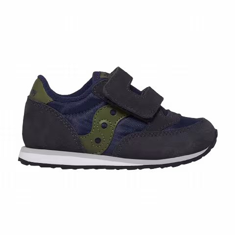 Saucony Jazz Hook & Loop Big Kid 'Navy Olive'