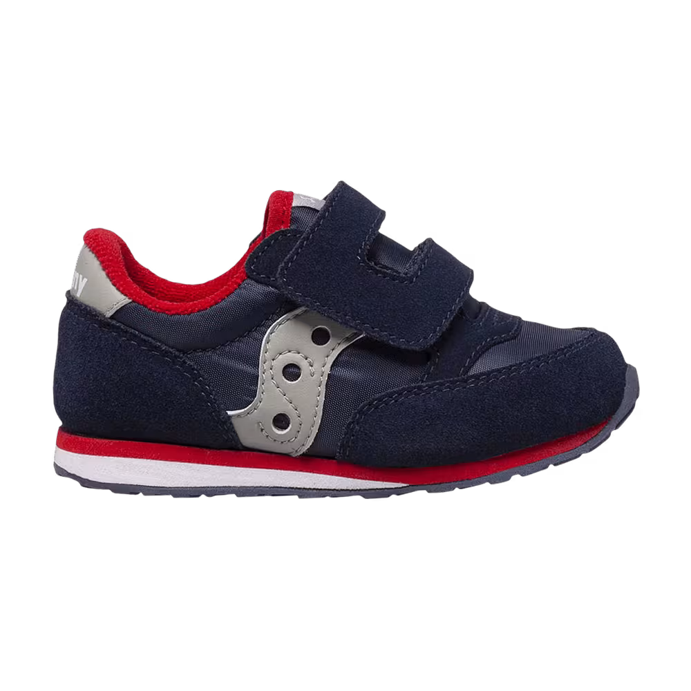 Saucony Jazz Hook & Loop Big Kid Navy Grey Red