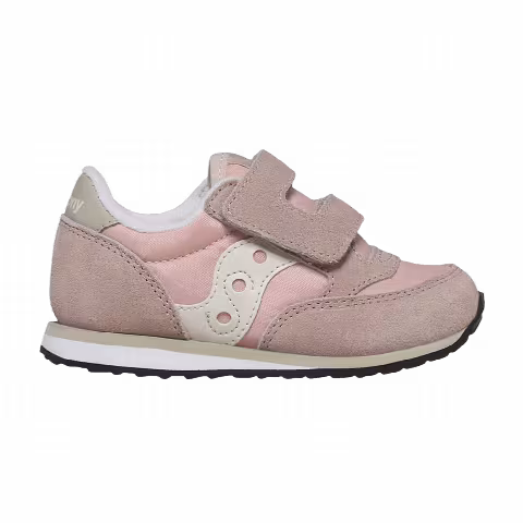 Saucony Jazz Hook & Loop Big Kid 'Grey Blush Cream'