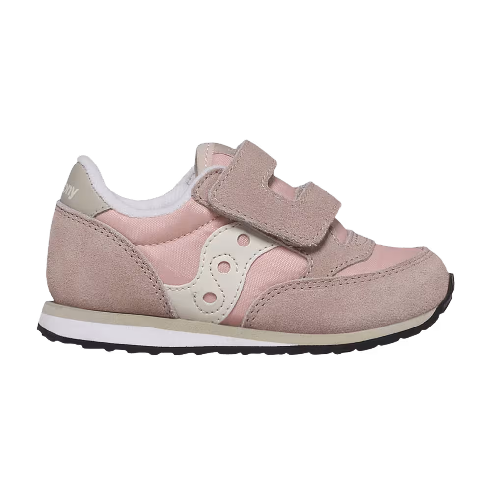 Saucony Jazz Hook & Loop Big Kid Grey Blush Cream
