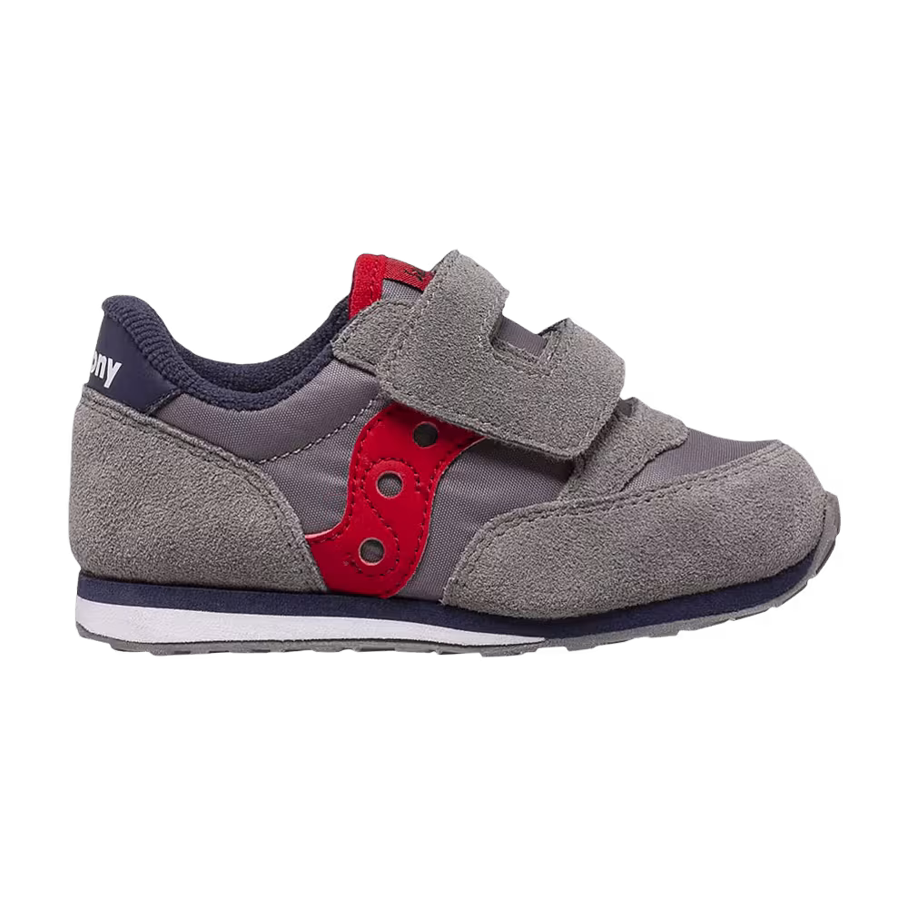 Saucony Jazz Hook & Loop Big Kid Grey Red