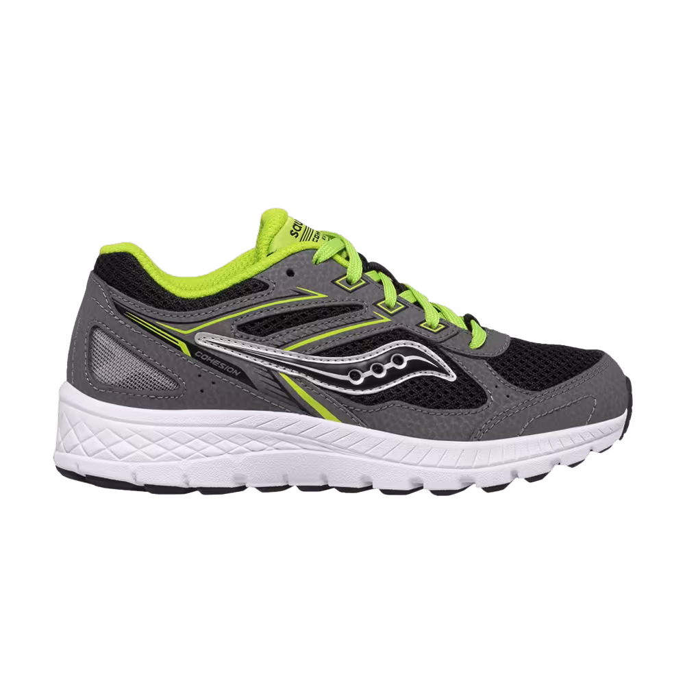 Saucony Cohesion 14 Lace Big Kid Grey Green