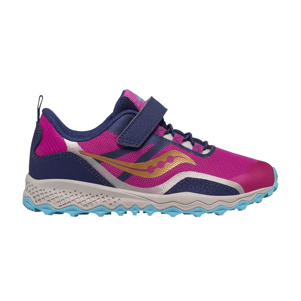 Saucony Peregrine 12 Shield A/C Big Kid Navy Pink