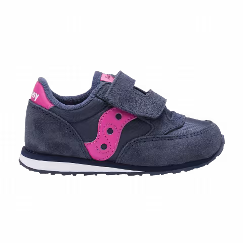 Saucony Jazz Hook & Loop Big Kid 'Navy Pink'