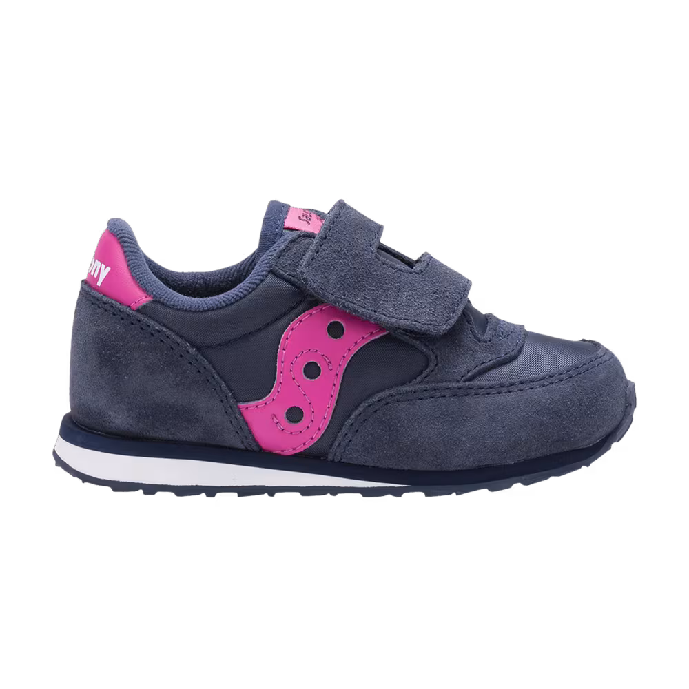 Saucony Jazz Hook & Loop Big Kid Navy Pink
