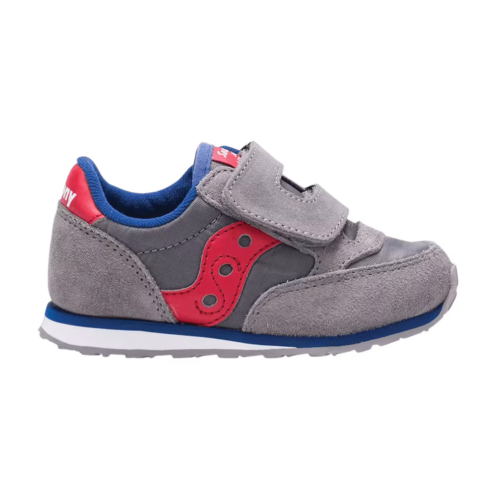Saucony Jazz Hook & Loop Big Kid Grey Red