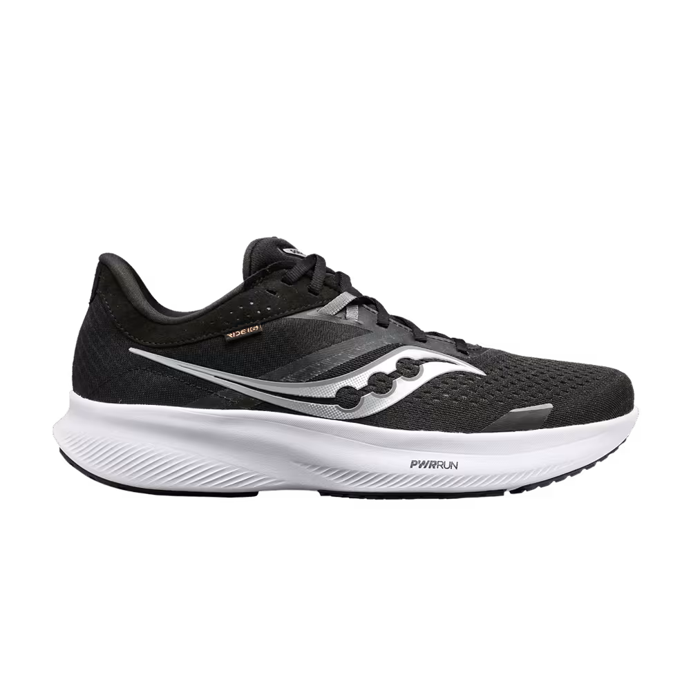 Saucony Women's Ride 16 Wide Black White