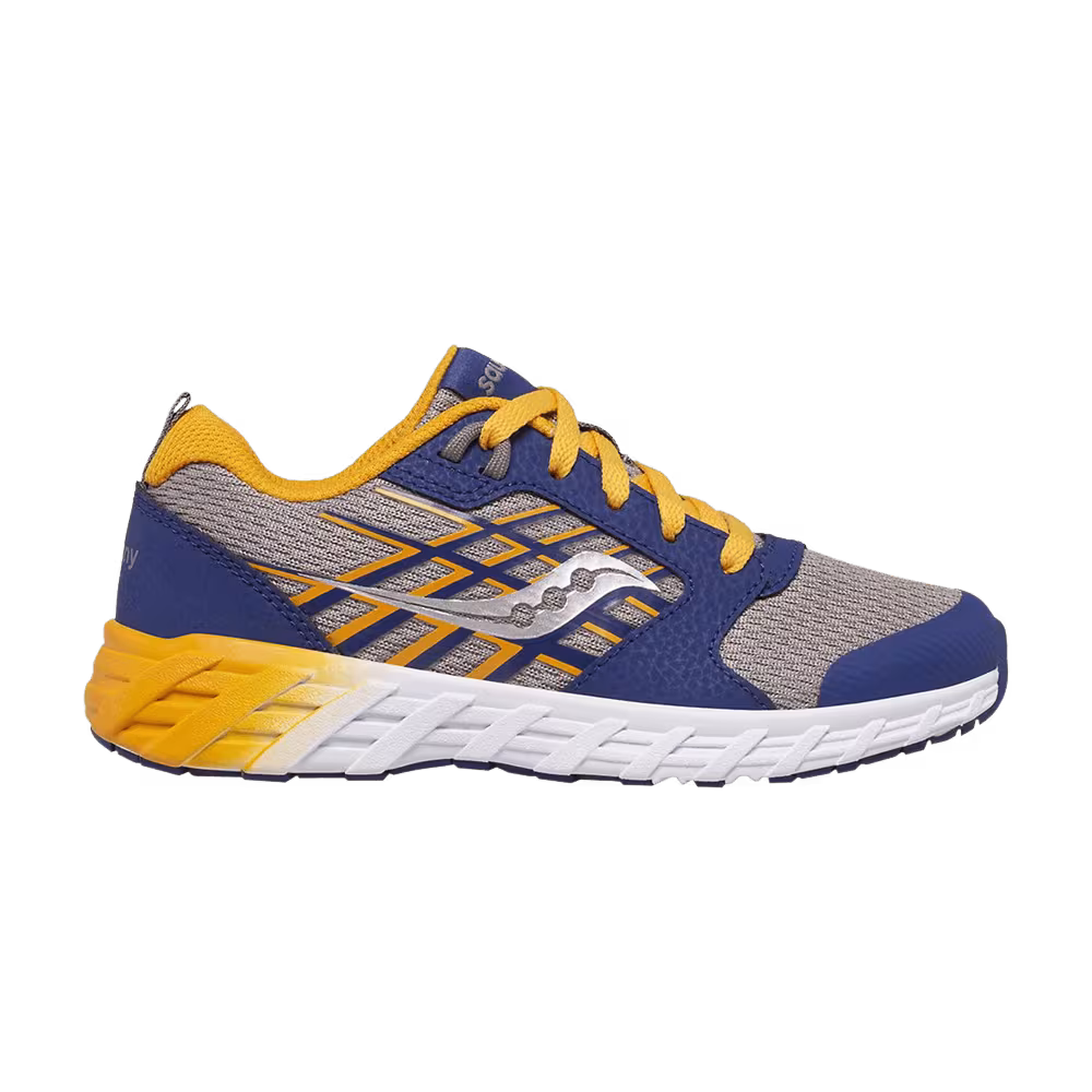 Saucony Wind 2.0 Lace Big Kid Navy Gold