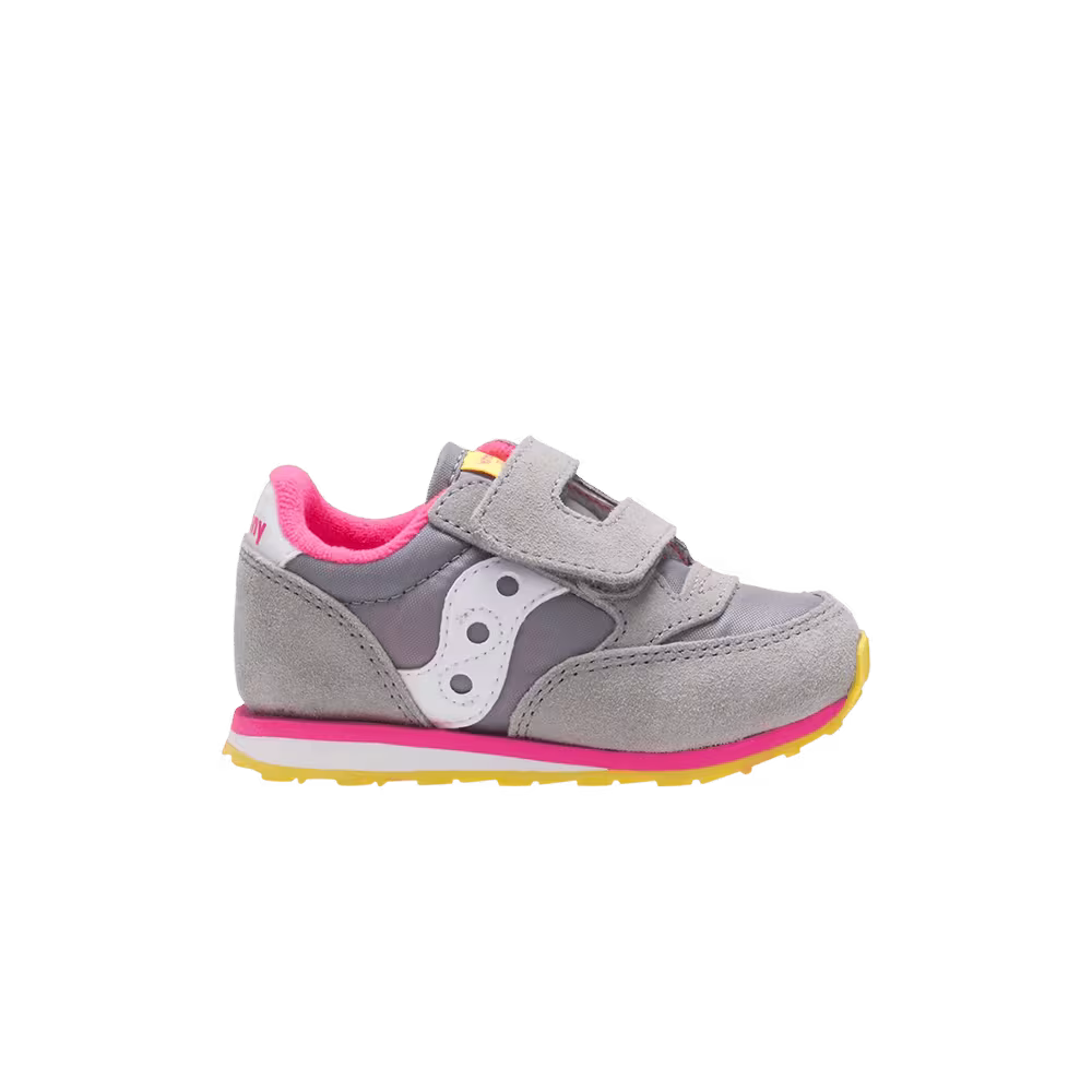 Saucony Jazz Hook & Loop Little Kid Grey Pink