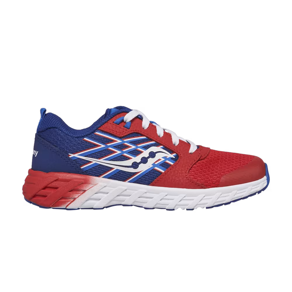 Saucony Wind 2.0 Lace Big Kid Red Blue