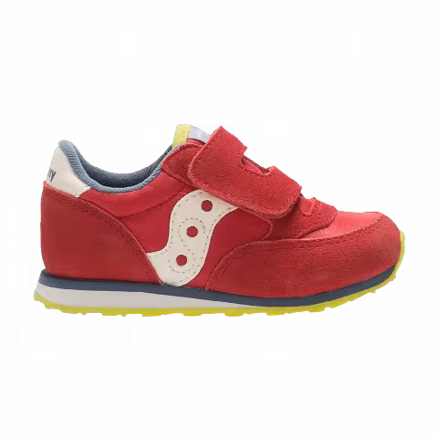 Saucony Jazz Hook & Loop Big Kid 'Red Blue Lime'